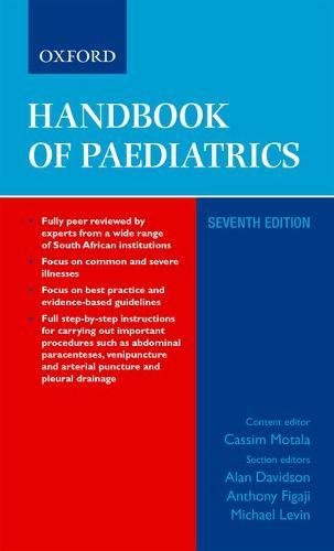 预订 handbook of paediatrics 7e
