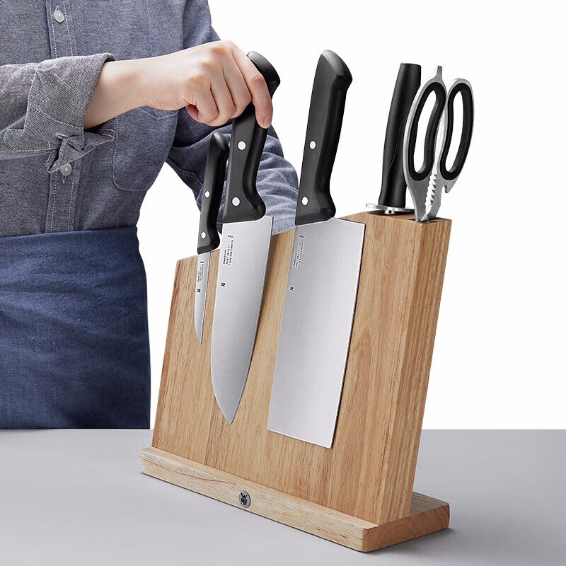 WMF 福腾宝中西式家用刀具中式厨刀菜刀西式厨刀刀架刀具套装厨房 ClassicLine刀具 7件套