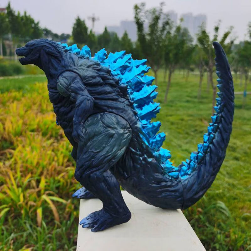 好沐音(haomuyin)怪兽超大哥斯拉三头龙多拉红莲惑星玩具模型软胶机械