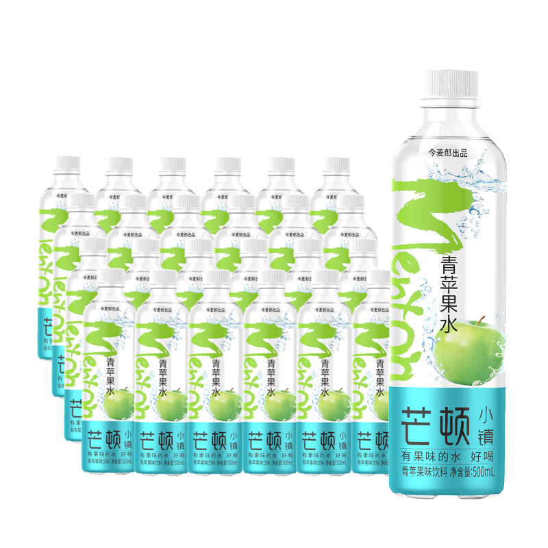今麦郎 芒顿小镇夏季饮料 果味饮料500ml 家庭整箱装 苹果水500ml*24