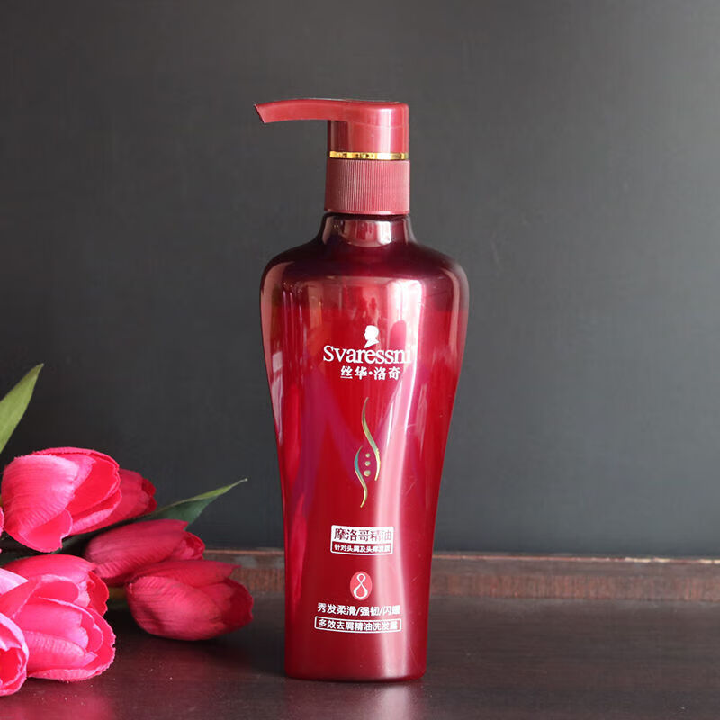 洛奇摩洛哥精油柔顺男女通用滋养丝滑控油洗发露 多效去屑洗发水500ml