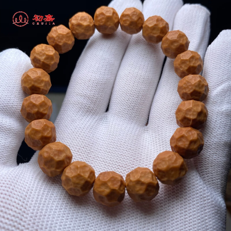 初嘉 猴头手工陨石无相京八棱手串 土豪串凤羽猴头男女单圈佛珠文玩