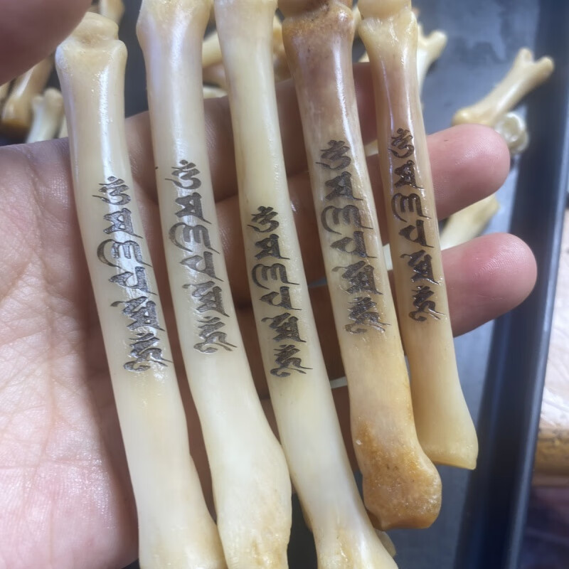 梵制精品文玩狐狸骨狐狸小骨棒狐狸手把件手里盘玩正宗纯手工九尾狐