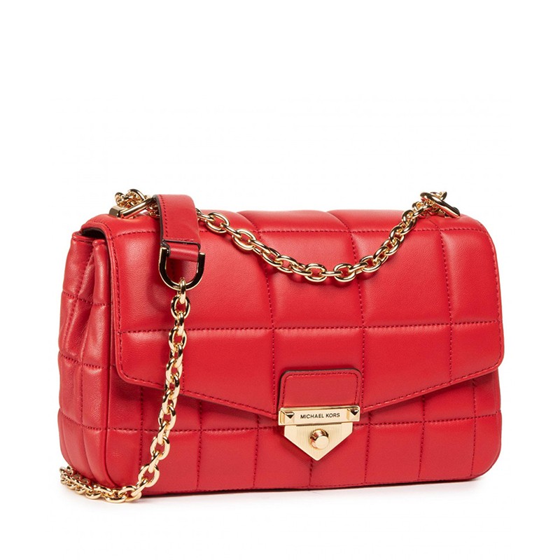 科尔斯(michael kors) mk婚包小羊皮材质手提单肩斜挎包 女款 红色 25