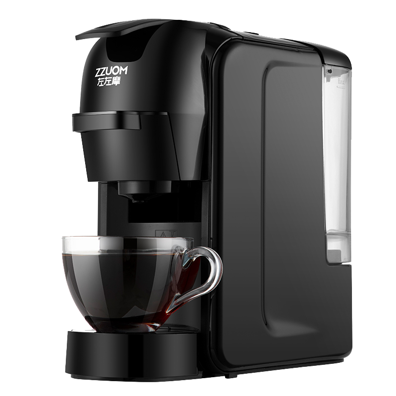 左左摩（ZZUOM）胶囊咖啡机家用全自动意式浓缩咖啡机 高压恒温萃取 小型便携通用咖啡胶囊/咖啡粉/两用实付389元