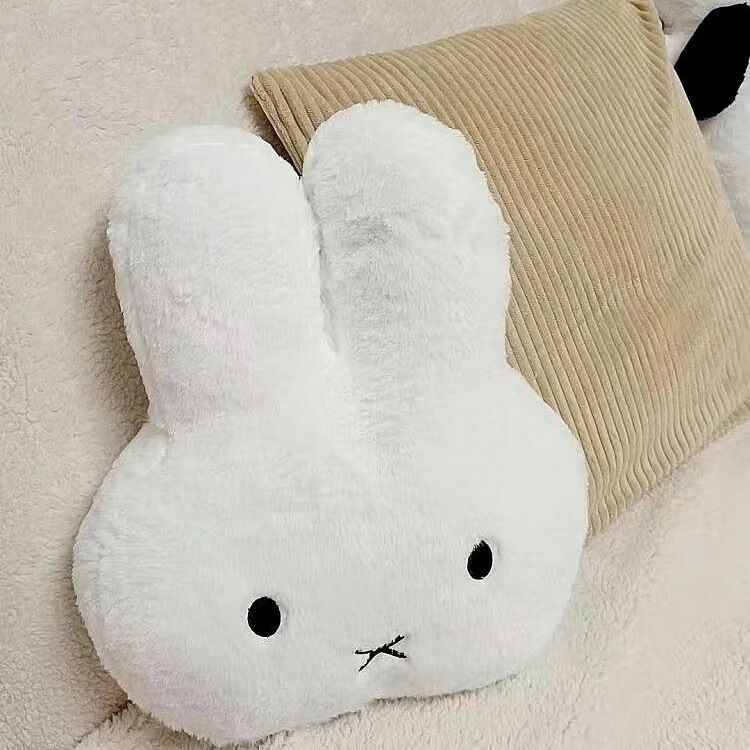 米兔头抱枕兔毛款 40x35cm