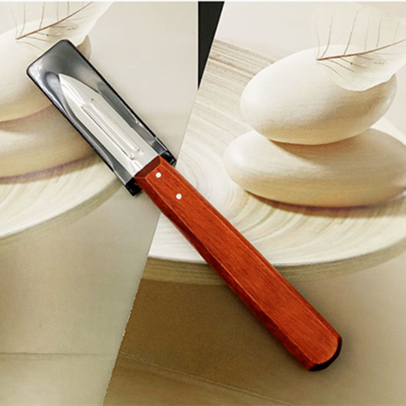 双立人(zwilling)削皮刀刨皮刀不锈钢削皮器果蔬刮皮刀 木柄削皮刀
