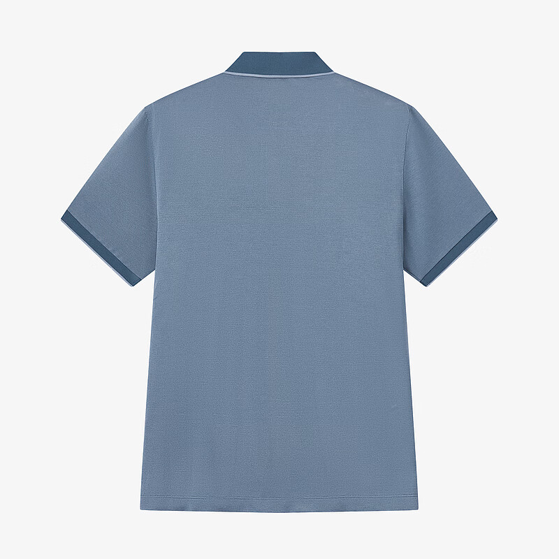 MAYOR男装夏季丝棉混纺面料微弹透气翻领浅绿polo衫 浅绿 S 165/84A