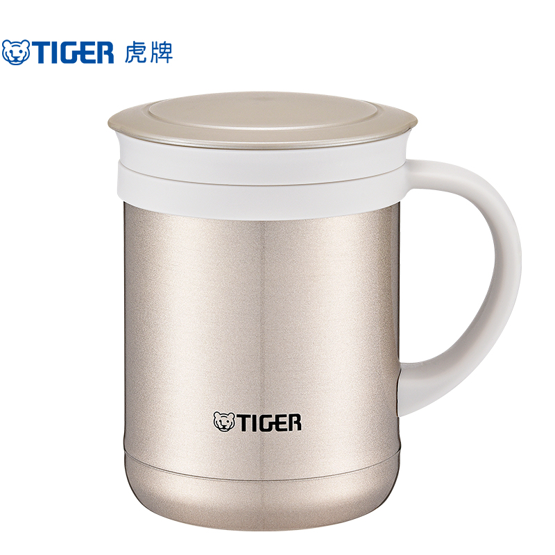 tiger虎牌保温杯304不锈钢水杯办公室茶水分离杯生日礼物杯子家用茶杯