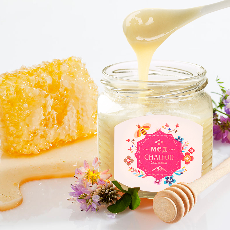 禾澹俄罗斯天然纯正椴树蜜黑蜂结晶白蜜雪蜜蜂蜜500g 椴树蜜500g