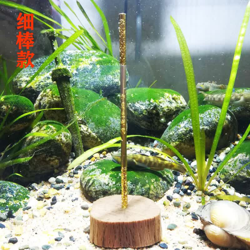 2022新款齐天大圣鱼缸水族造景 金箍棒鱼缸造景孙悟空定海神针沉木