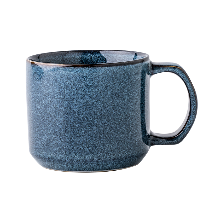 悠瓷（youcci） 悉尼蓝系列复古咖啡杯 简约美式蓝色马克杯喝水杯 个性潮流家用陶瓷杯子 悉尼蓝-套筒杯 11.9元
