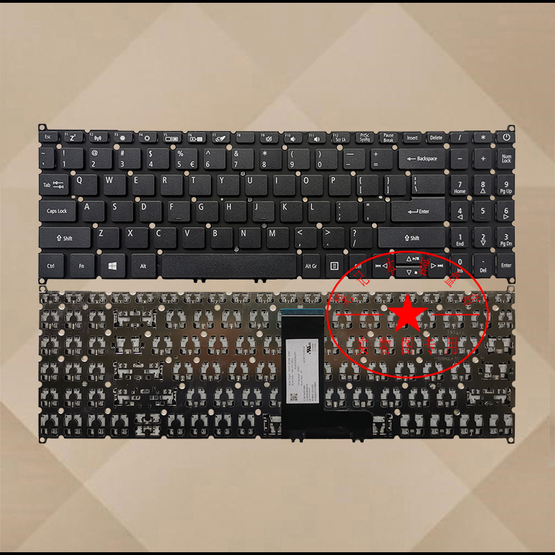 适用于宏基aspire 3 a315-42 55 55g-79xw r5p7 n19c1 n18q1 英文键盘