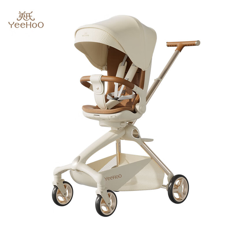 英氏(yeehoo)英氏遛娃神器高景观婴儿车推车可坐可躺可折叠轻便溜娃