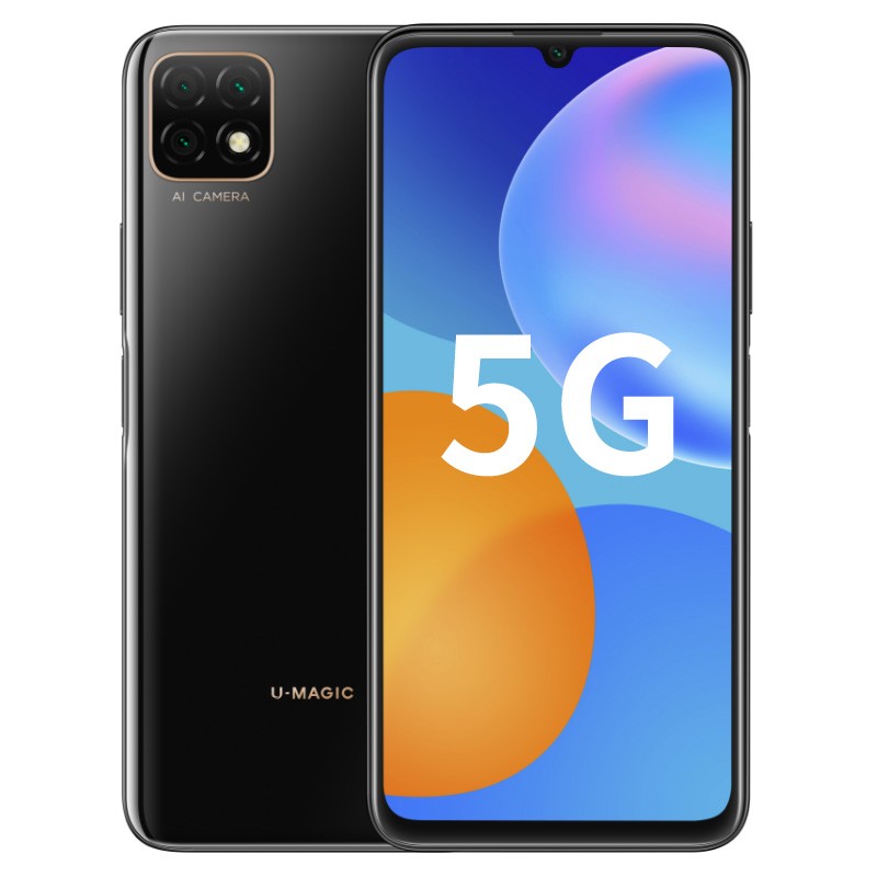 华为智选 优 畅享20 5G手机 亮黑色 全网通5G (6GB+128GB)