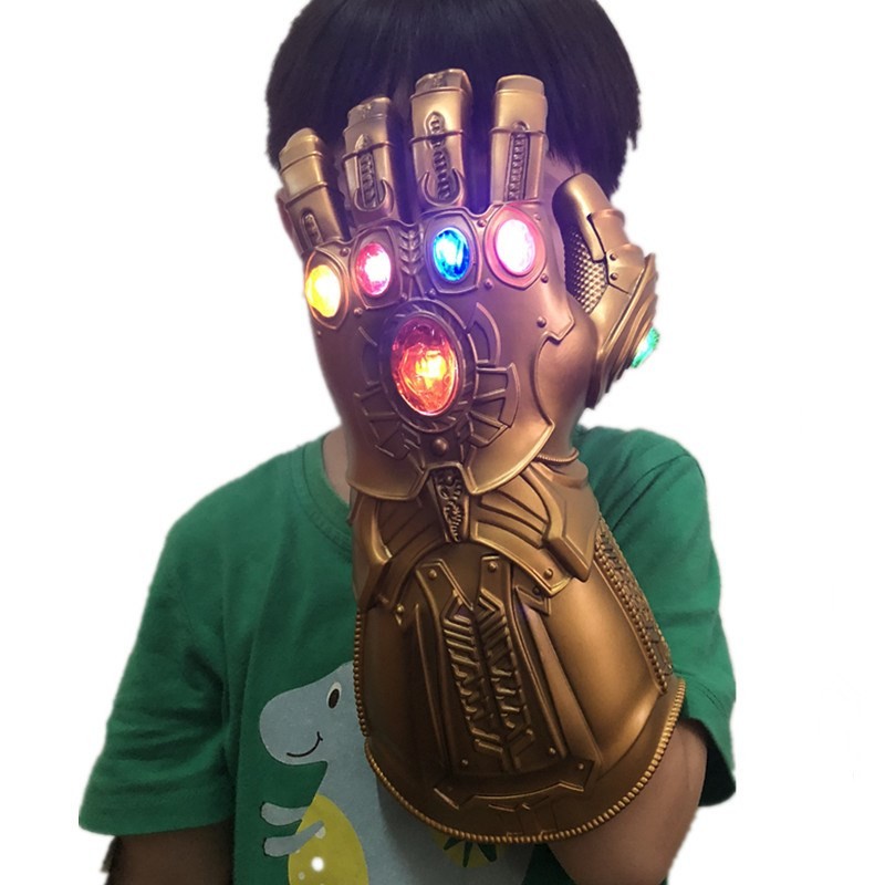 梵盛灭霸无限手套 可穿戴钢铁侠手套发光儿童玩具 无限手套发光儿童款