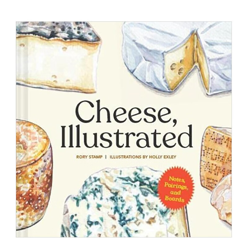 【现货】芝士插画 来自世界各地的50种奶酪 cheese, illustrated 英文