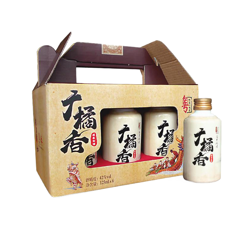 远航九江双蒸 广橘香42度白酒 新会陈皮 粮食高度白酒 手信送礼装125