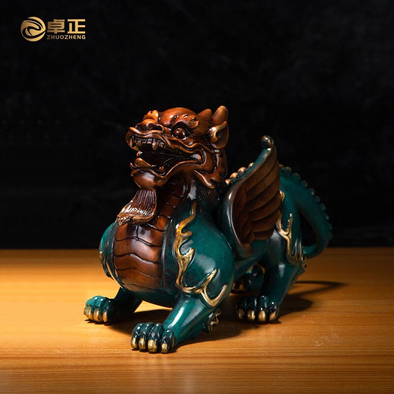 卓正纯铜貔貅摆件装饰品家居家用神兽办公室桌面店铺礼物礼品送老板
