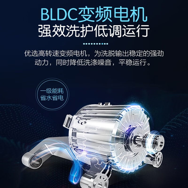 统帅（Leader）海尔出品洗衣机滚筒全自动10公斤 一级能效变频 家用超薄大容量京品洗衣机自营家电 10公斤蒸汽洗+BLDC变频+@G10B22SE