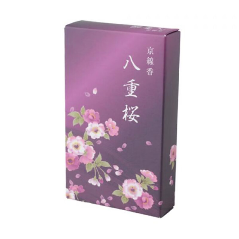 萌依儿日式京都香彩堂京线香八重樱沙罗双树白梅樱花熏香家用香薰白檀的 八重樱(70-g约200支) 四季印象