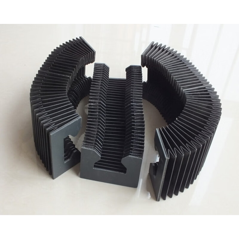 梓萤岔机床伸缩式风琴防护罩防尘罩导轨一字型帘防火阻燃激光切割机