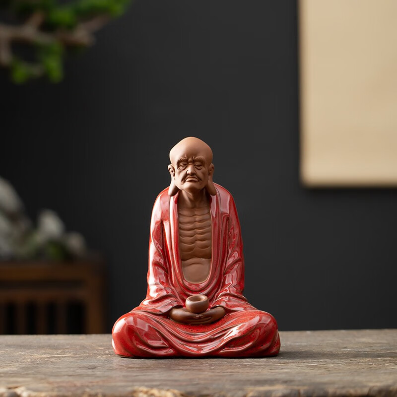zy---达摩坐像托钵红衣