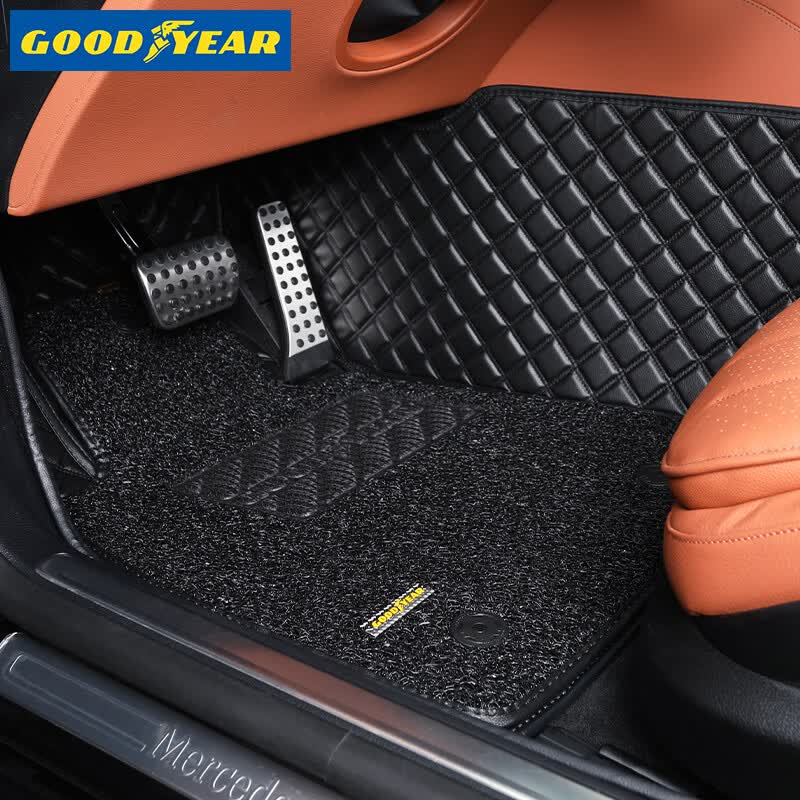 固特异（Goodyear）汽车双层大包围 适用2018-2023款奥迪Q5L专用定制脚垫 飞逸黑色高性价比高么？