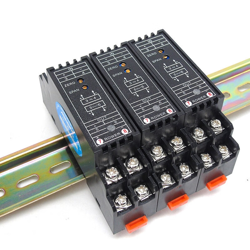 盛臣直流电压变送器dc0-30v50v60v70v100v转输出0-10v信号隔离器 dc0