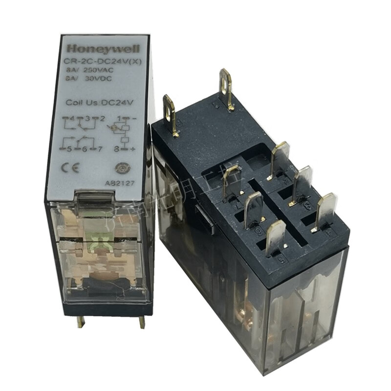 精选好货中间电磁直流继电器cr-2c-dc24v -ac230v(x)底座pcr-2c- cr-2