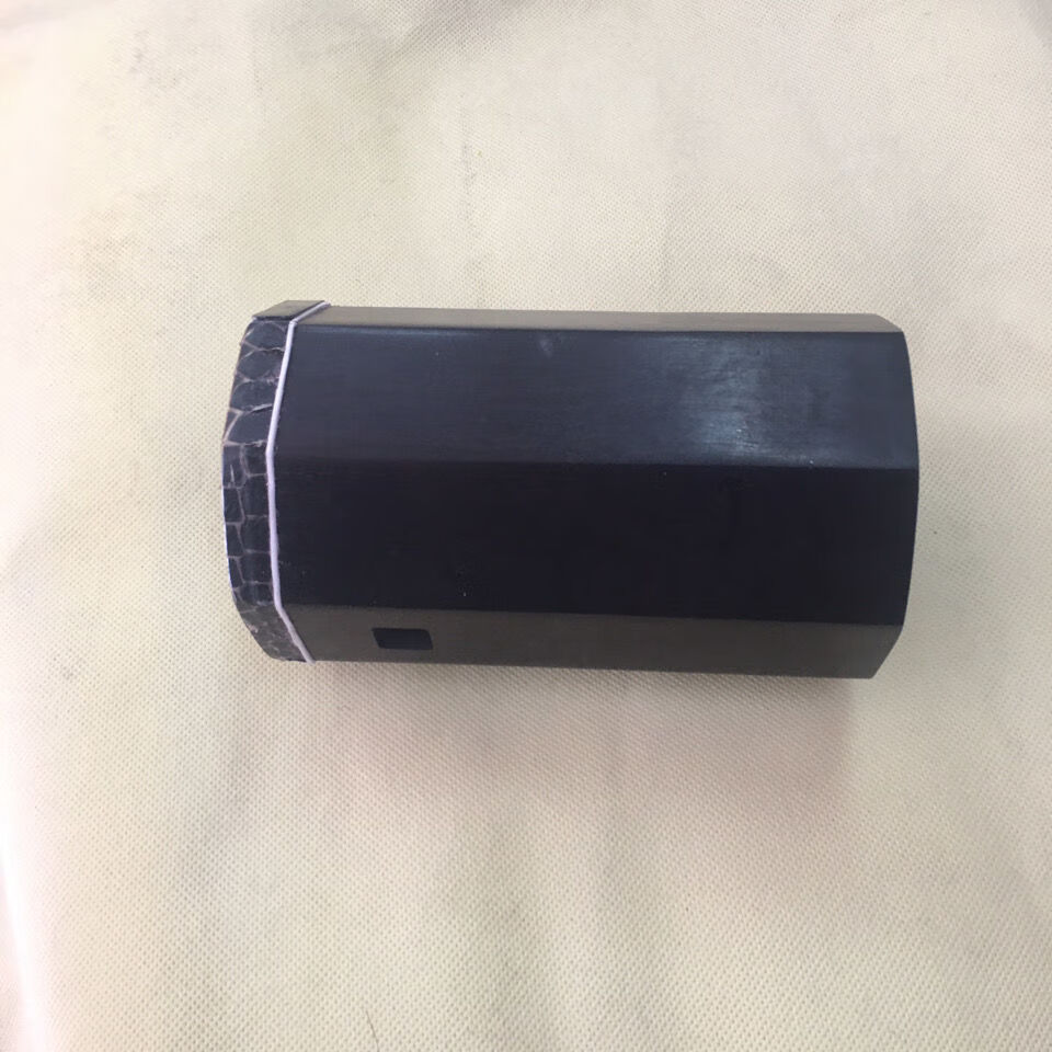 黑檀曲胡筒河南曲胡乐器配件黑乌蛇皮坠琴筒精制黑檀曲胡筒坠琴筒