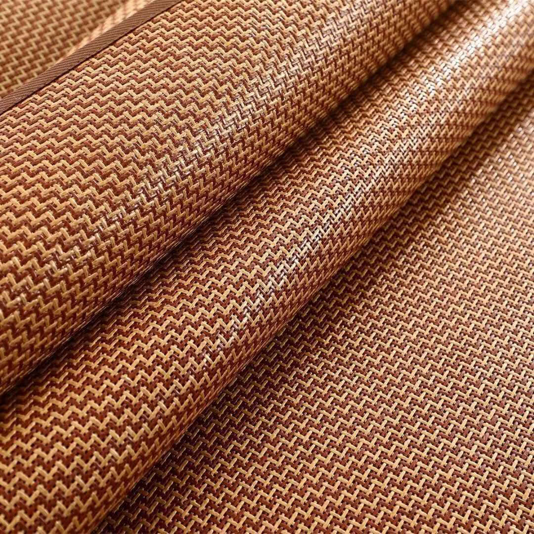 扑哩扑剌凉席三件套15米18米045米软席子加厚可折叠竹凉席 90x190无