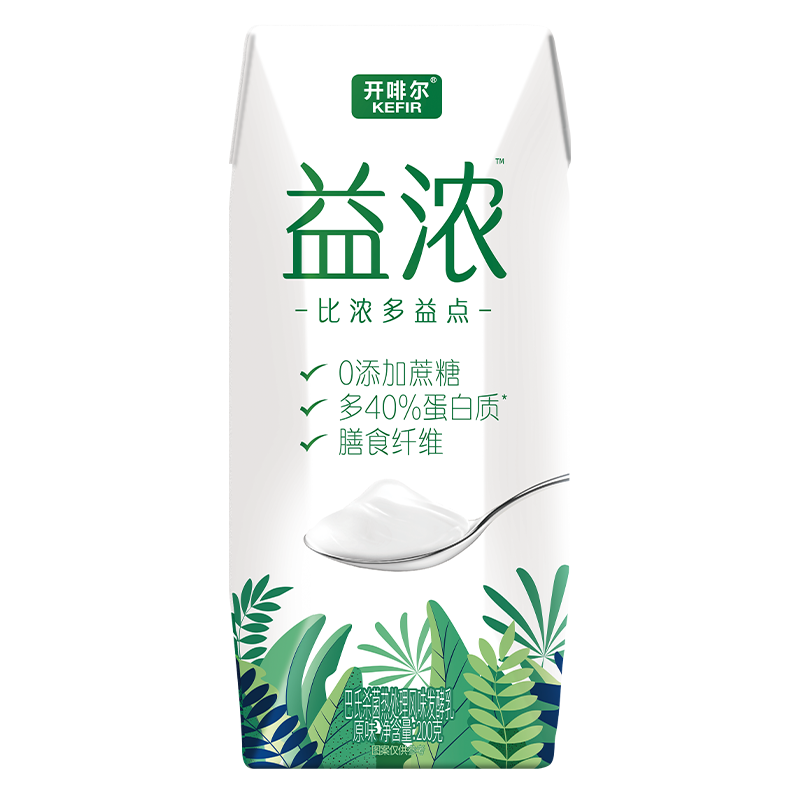 君乐宝(junlebao) 开啡尔益浓 酸奶 200g*10杯*2件