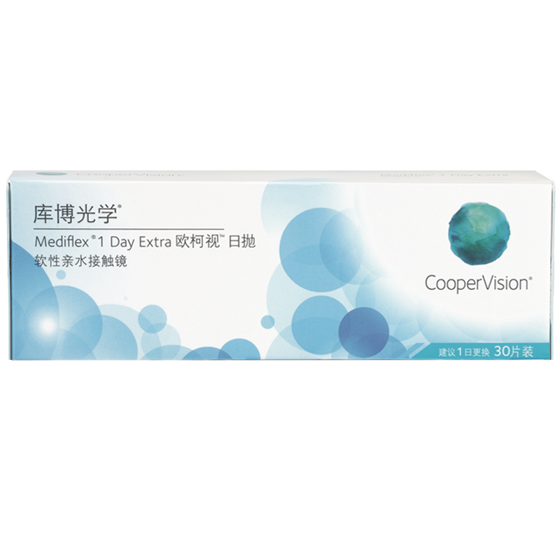 库博光学（coopervision）欧柯视进口透明隐形眼镜日抛30片装 400度