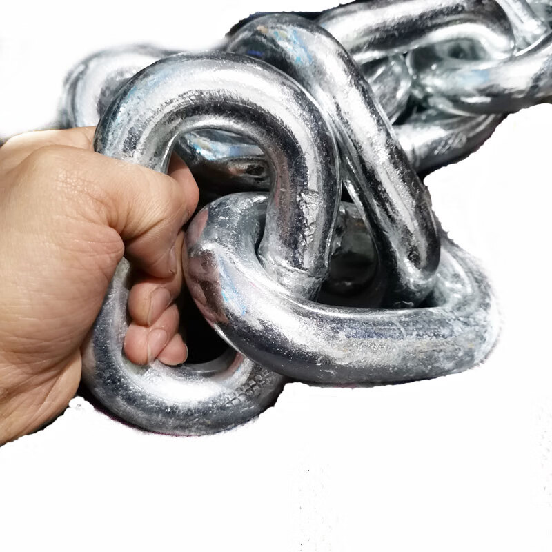 俱威 镀锌铁链条加粗护栏船用铁链一米重约30斤单位:盘28mm粗(一米一