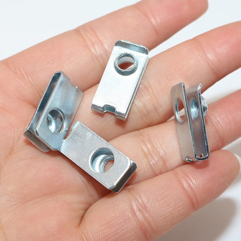 汽车牌螺照丝铁片自攻快丝螺丝底座固卡子定叶子板金属卡扣 2个送