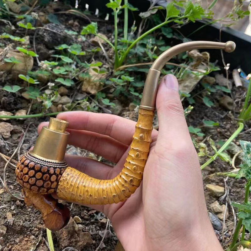 【特价处理】高端轻奢涵酷贵州精选手工竹子烟斗竹子烟杆老式烟斗老巴