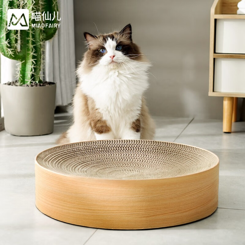 到手说说喵仙儿木纹猫抓盆猫窝怎么样，交流二周心得分享