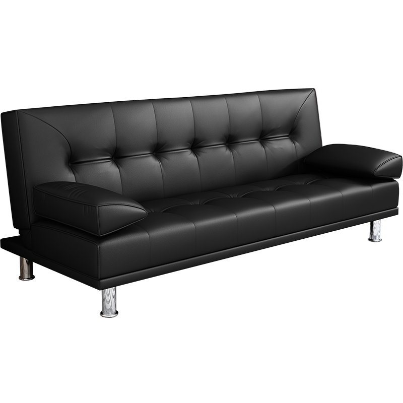 星恺 沙发床 简易折叠两用沙发多功能双人位皮革沙发椅小户型休闲办公室小沙发 1.5米 S13【颜色自选】