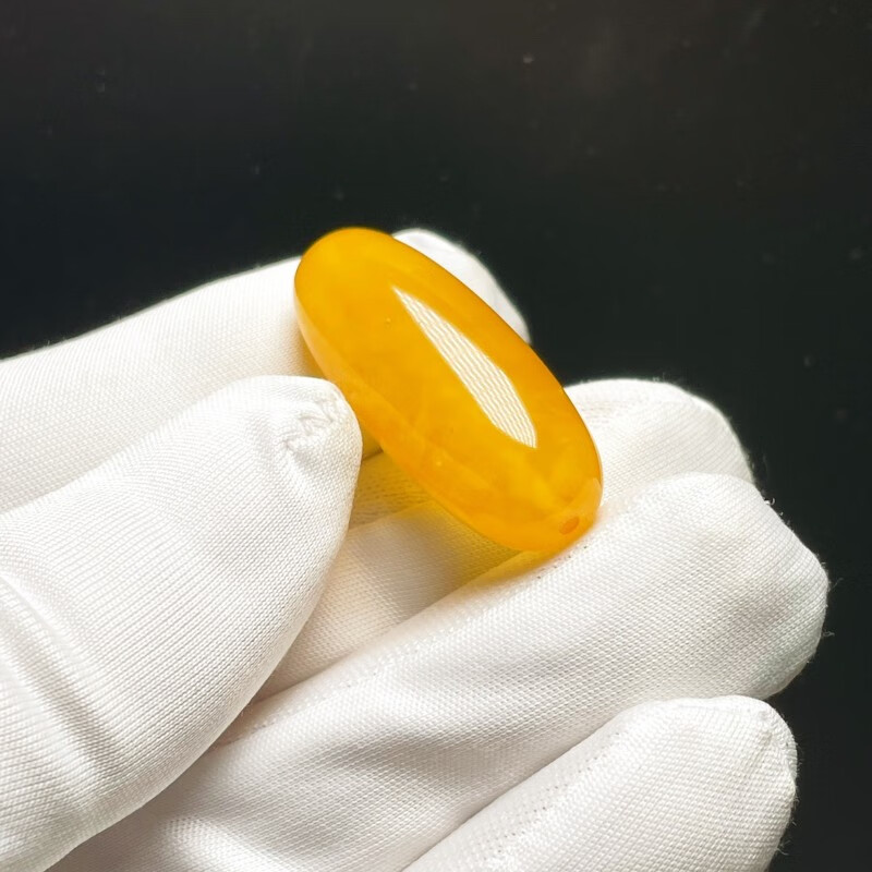 铭闽蜜蜡鸡油红 天珠31.613.5带冰裂28号 图片色 号 图片色