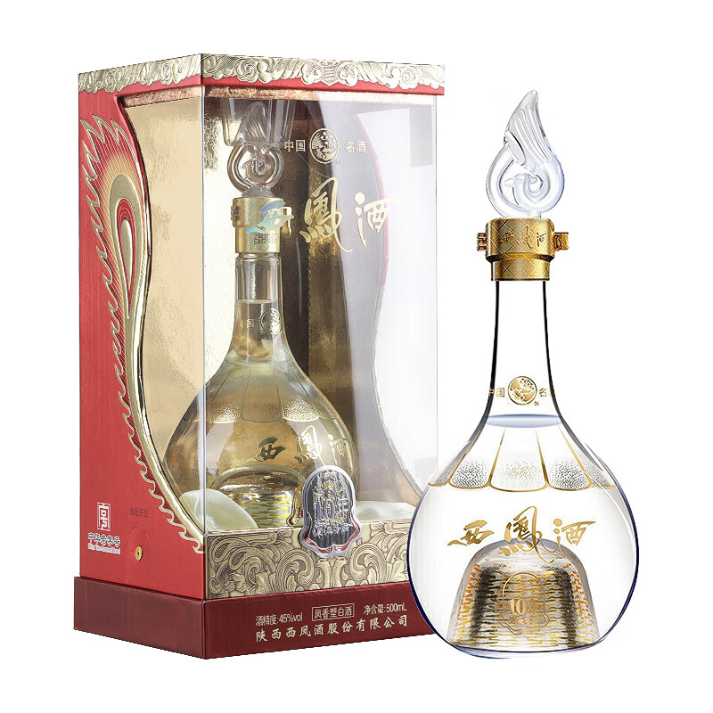 西凤陕西西凤酒 酒海窖龄系列 凤香型白酒 45度10年 单瓶500ml