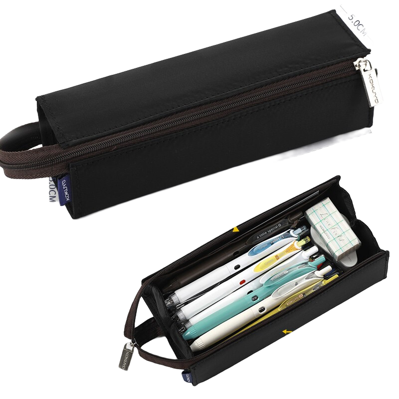 KOKUYO 国誉 笔袋透明2022新款流行中学生一米 黑色-加中性笔+徽章