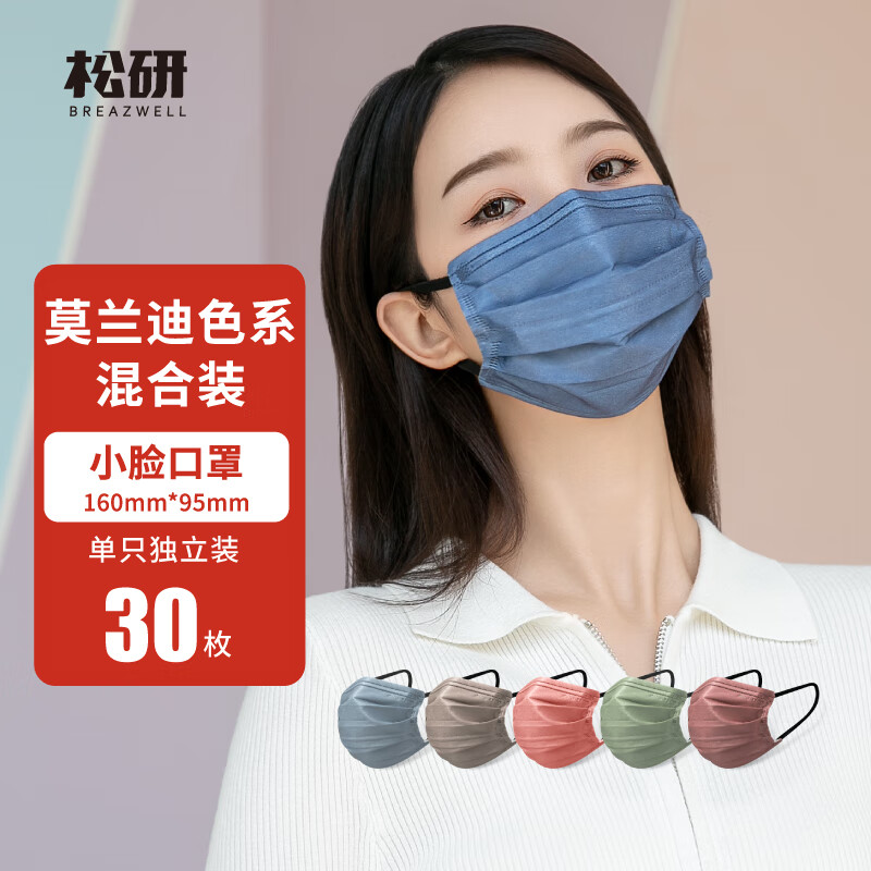 夏季口罩品牌推荐：松研(Breazwell)的三层防护口罩