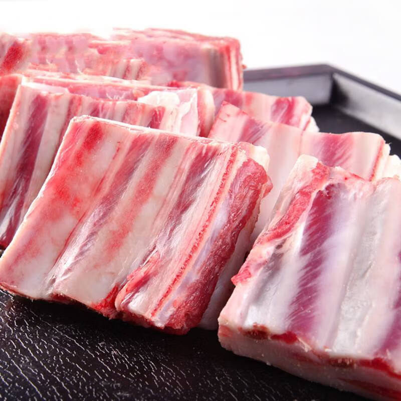 【顺丰速运】清真纯干无脊骨羔羊排羊肋排羊排肉羊排块烤羊排羊排骨 3