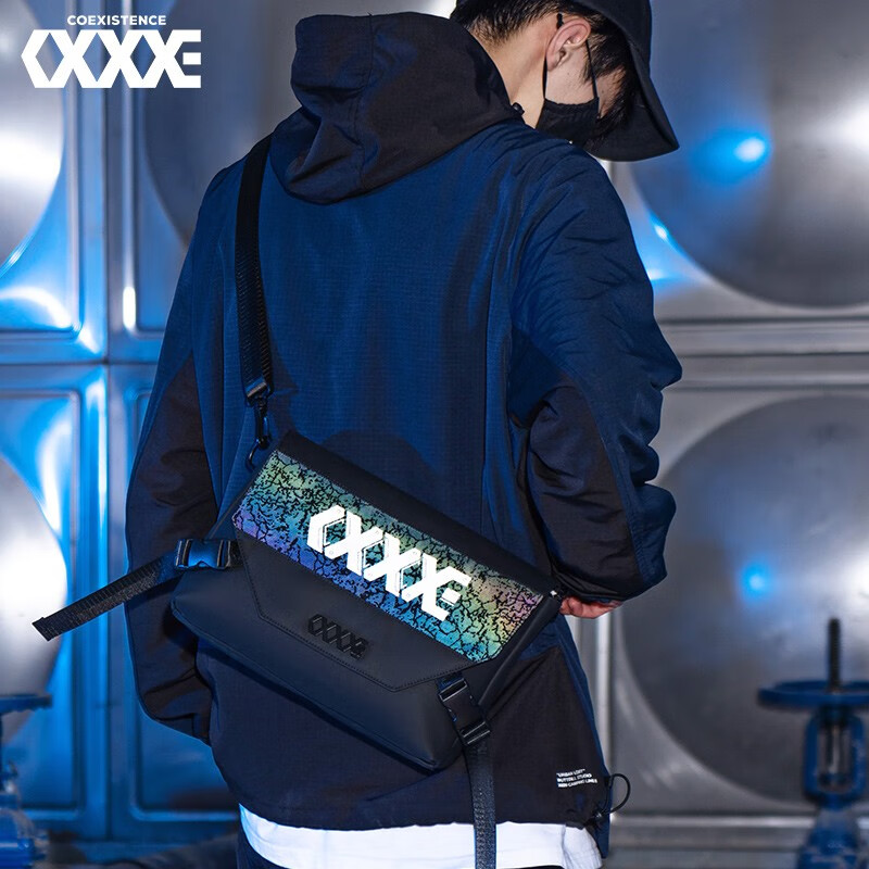 coexistence斜挎包男潮牌包包大学生邮差包单肩包休闲大容量小挎包