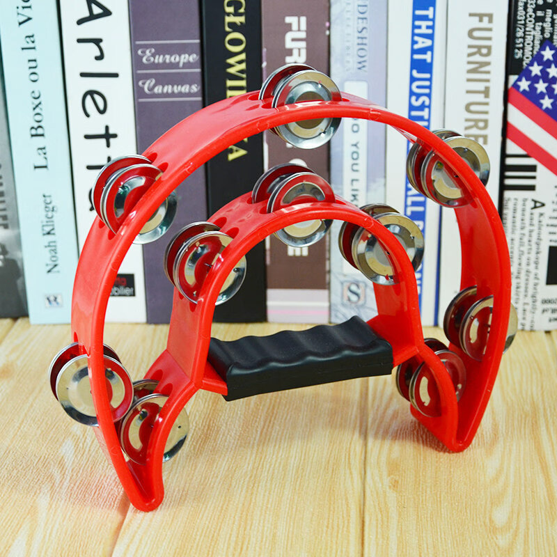 贤怀达酒吧娱乐ktv摇铃打击乐器幼儿园老师用手铃儿童手摇双环铃鼓