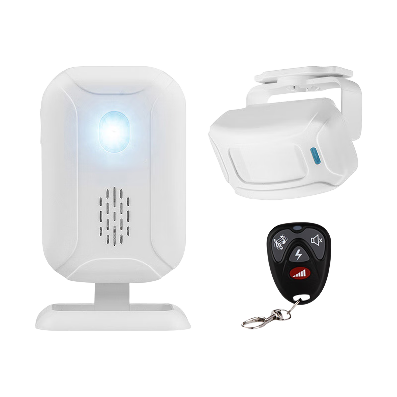 凌防（LFang） 分体式无线红外线店铺迎宾器 叮咚欢迎光临感应门铃 防盗报警器 1主机+1感应器+1遥控器(Y43+Y00)