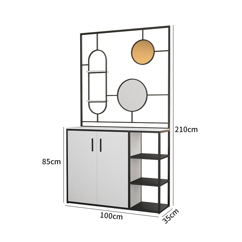 入门玄关柜 北欧入户玄关柜现代简约家用客厅屏风隔断遮挡门厅鞋柜储