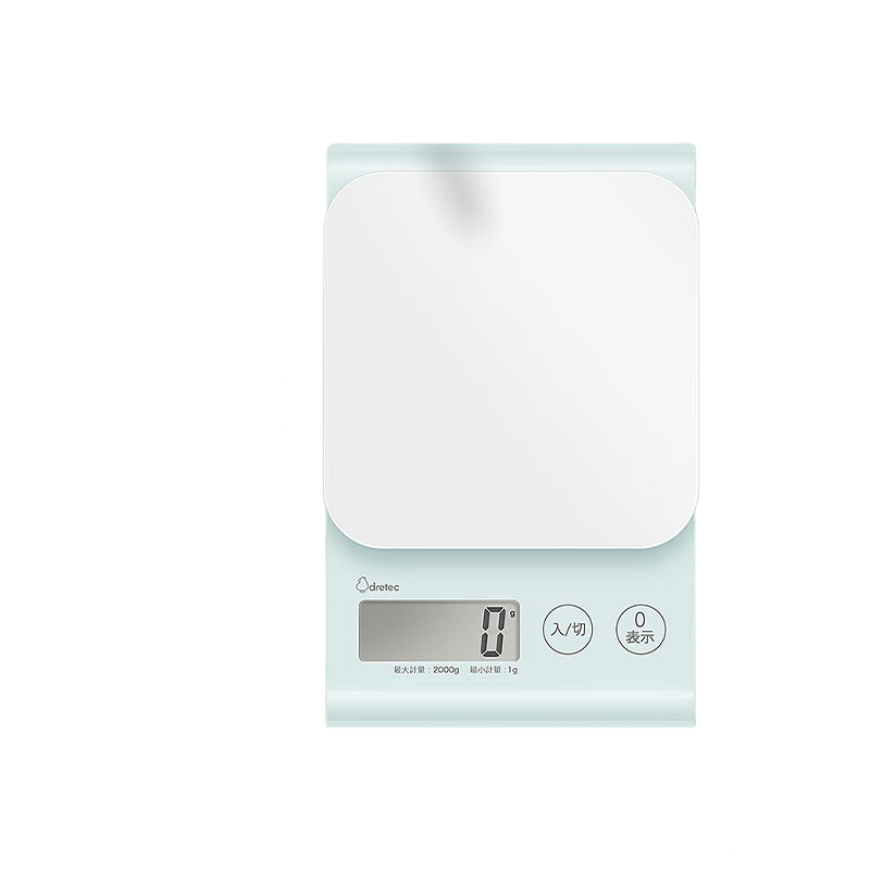 多利科（DRETEC）日本家用厨房秤食物秤小型克重秤食品称电子秤烘焙 KS-723 薄荷绿