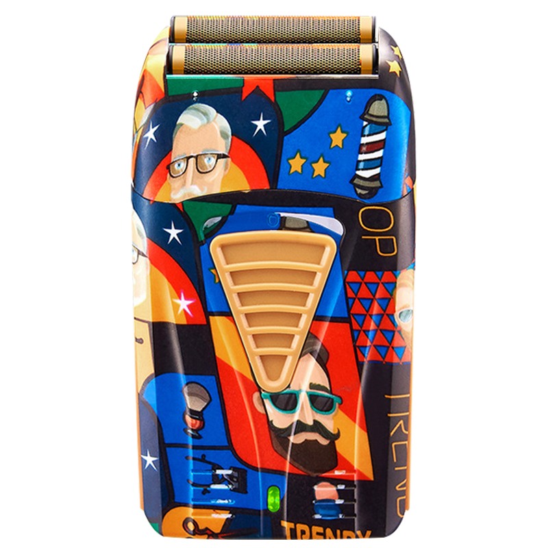 鋼夫 钢夫油头增白器渐变电推剪剃须刀光头神器修边家庭个人专业发型师专用理发工具 钢夫智享推白器【涂鸦升级款】